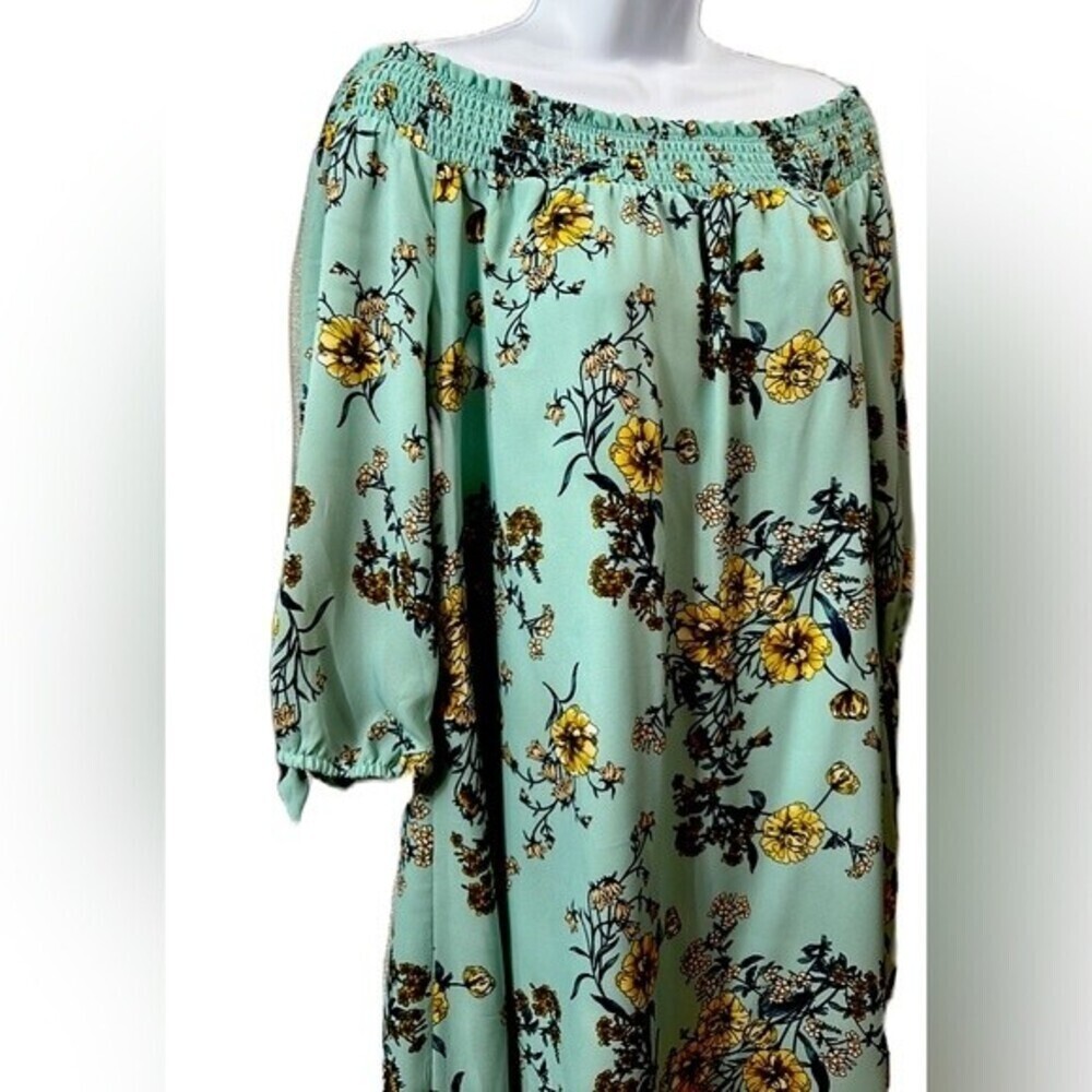 AUW As U Wish Floral Print Size L Multicolored Dress - Picture 7 of 16